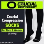 Crucial Compression Socks for Men & Women (20-30mmHg) Running, Athletic, Travel - Image 9