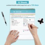 To Do List Notepad, Spiral Bound Undated Daily Planner, 52 Sheets 8.5" X 10.5" Tear Off Task Planning Pad with Checklist, For Work Office Home - Image 4