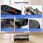 Vibration Plate Exercise Machine, 180 Speed Levels Vibration Plate for Lymphatic Drainage, Whole Body Workout Vibrating Fitness Platform, Effective for Weight Loss, Shaping, Toning & Wellness - Image 8