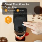 Mini Hot and Iced Coffee Maker Single Serve, for K Cup and Ground, 6 to 14 Oz Brew Sizes, with Recipe Book, for Home, Travel, RV, Office and Dorm, Classic Black (2.0 Version) - Image 7