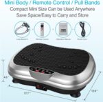 AXV Vibration Plate Exercise Machine Whole Body Workout Portable Mini Vibrate Fitness Platform Lymphatic Drainage Machine for Weight Loss Shaping Toning Wellness Home Gyms Workout (Mini) - Image 8