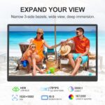 Portable Monitor 15.6-inch FHD 1080P Ultra-Slim Travel External Monitor HDR IPS Gaming Display with Kickstand &Speakers USB-C HDMI Plug&Play，for Laptop PC Phone PS4/5 Xbox Switch - Image 3