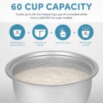 Aroma Housewares 60-Cup (Cooked) (30-Cup UNCOOKED) Commercial Rice Cooker (ARC-1033E),White - Image 6