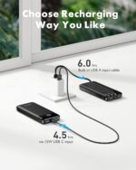 Portable Charger with Built in Cables, Portable Charger with Cords Wires Slim 10000mAh Travel Essentials Battery Pack 6 Outputs 3A High Speed Power Bank for iPhone Samsung Pixel LG Moto iPad - Image 5