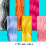 Light blue Short Bob Wigs with Bangs for Women Loose Wavy Hair Shoulder Length Wigs Synthetic Colorful Wigs for Cosplay Daily PartyUse(Light blue，12inch) - Image 6