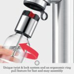 Breville BCA800BSS InFizz Fusion Sparkling Water and Beverage Carbonator, CO2 Canister Not Included, Brushed Stainless Steel - Image 5
