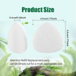 80 Pack White Refill Pads Compatible with Homedics Humidifier Essential Oil Diffuser Replacement Microfiber Triangle Tray Pads - Image 4