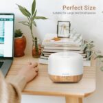 Homeweeks 300ml Essential Oil Diffuser, Quiet Aromatherapy Mist Diffusers for Essential Oils, Wood Grain, Ultrasonic, Remote Control, Timer, 7 Colors Light for Bedroom (300ml) - Image 6