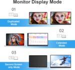 Portable Monitor 15.6-inch FHD 1080P Ultra-Slim Travel External Monitor HDR IPS Gaming Display with Kickstand &Speakers USB-C HDMI Plug&Play，for Laptop PC Phone PS4/5 Xbox Switch - Image 9
