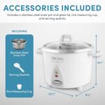 Aroma Housewares Select Stainless Rice Cooker & Warmer with Uncoated Inner Pot, 14-Cup(cooked) / 3Qt, ARC-757SG - Image 5
