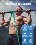 Resistance Bands for Working Out: 5-Levels Exercise Bands Set - Pull Up Assistance Elastic Silicone - Physical Therapy/Stretching/Training - Home Gym for Women/Men - Image 5
