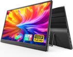 WGK Portable Monitor 15.6-inch 1080P USB-C HDMI Ultra Slim Travel Monitor with Kickstand for Laptop, PC, Mac Phone, PS, Xbox, Swich Gaming Monitor IPS Slim Zero Bezel - Image 2