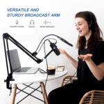 USB Condenser Microphone for PC Gaming, Podcast, ASMR & Recording - Cardioid Studio Mic for Phone, Laptop, PS4 & USB-C Devices - Image 3