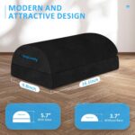 Foot Rest for Under Desk at Work, Comfortable Foot Stool with 2 Adjustable Heights, Footrest with Washable Cover, for Back & Hip Pain Relief, Suitable for Office, Home and Car (Black) - Image 5