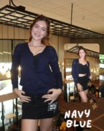 Women's Cropped Cardigan Sweaters Long Sleeve V-Neck Button Down Lightweight Sweaters - Image 5