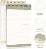 ZICOTO Beautiful To Do List Note Pads Set Of 2 for Easy Daily Planning - The Perfect Work Notepads, Notebooks and Office Desk Supplies For Women - Perfect to Effectively Organize Your Tasks - Image 5