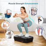 Dripex Vibration Plate Exercise Machine, Power Vibrating Plate for Lymphatic Drainage Weight Loss, Whole Body Workout Vibration Plates Fitness Platform, Fat Burner Shake Plate Equipment for Women Men - Image 6