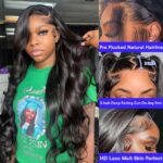 30 Inch 13x6 Lace Front Wigs Human Hair Wig 200% Density Body Wave Lace Front Wigs Human Hair Pre Plucked Glueless Wigs 13x6 HD Lace Frontal Wigs for Women Glueless Wigs Human Hair Pre Plucked - Image 3