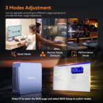 GEEKOM Mini PC AX8 Max, Dual 2.5G Lan AMD Ryzen 7 8745HS (Up to 4.9GHz, 3 Mode) Desktop Computers, Radeon 780M, 32GB DDR5 5600MHz RAM 1TB PCIe SSD, 2xUSB4/PD/WOL/8K 4 Display/Gaming/Business/Win11 Pro - Image 3