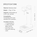 aarke - Carbonator III Premium Carbonator-Sparkling & Seltzer Water Maker-Soda Maker with PET Bottle (Matte Black) - Image 10