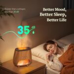 Essential Oil Diffuser for Home: Aromatherapy Diffuser with Himalayan Pink Salt Rock, 200ml Cool Mist Humidifier with 9 Colors LED Night Light and Auto Off Function for Bedroom - Image 5