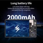 80GB Music Player, Mp3 & Mp4 Player with Bluetooth and WiFi with 4" IPS Touch Screen Digital Audio Players, M503 Pro Spotify Player with Amazon Music, Audible, Chrome Browser, Support Up 512GB - Image 3