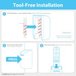 TotalMount Hole-Free Remote Holders – Eliminate Need to Drill Holes in Your Wall (Black Remote Control Holders, Quantity 2) - Image 9