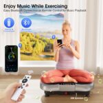 Vibration Plate Exercise Machine, 180 Speed Levels Vibration Plate for Lymphatic Drainage, Whole Body Workout Vibrating Fitness Platform, Effective for Weight Loss, Shaping, Toning & Wellness - Image 3