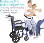 Vive Gait Belt (300lbs) Transfer Belt with Handles - Medical Nursing Safety Patient Assist - Bariatric, Elderly, Handicap, Physical Therapy - PT Gate Strap Quick Release Metal Buckle, Grabbing Teeth - Image 4