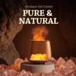 Essential Oil Diffuser for Home: Aromatherapy Diffuser with Himalayan Pink Salt Rock, 200ml Cool Mist Humidifier with 9 Colors LED Night Light and Auto Off Function for Bedroom - Image 7