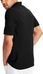 Hanes Men’s X-Temp Short Sleeve Polo Shirt, Midweight Men's Shirt - Image 3