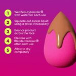 Beautyblender® | Original Pink Beauty Blender Makeup Sponge, Super-Soft Foam Easily Blends Foundations, Powders & Creams, Made in USA, Reusable, Washable, Streak Free Application, Vegan, Cruelty Free - Image 7