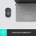 Logitech M185 Wireless Mouse, 2.4GHz with USB Mini Receiver, 12-Month Battery Life, 1000 DPI Optical Tracking, Ambidextrous PC/Mac/Laptop - Swift Grey - Image 9