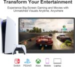 Portable Monitor 15.6-inch FHD 1080P Ultra-Slim Travel External Monitor HDR IPS Gaming Display with Kickstand &Speakers USB-C HDMI Plug&Play，for Laptop PC Phone PS4/5 Xbox Switch - Image 5