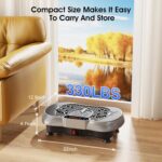 Vibration Plate Exercise Machine, 180 Speed Levels Vibration Plate for Lymphatic Drainage, Whole Body Workout Vibrating Fitness Platform, Effective for Weight Loss, Shaping, Toning & Wellness - Image 5