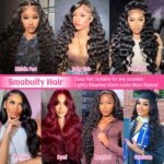 13x6 Body Wave Lace Front Wigs Human Hair Pre Plucked HD Transparent Lace Frontal Wigs Human Hair 180% Density Glueless Human Wigs with Baby Hair for Women 26 Inch - Image 7