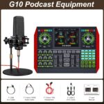 Podcast Equipment Bundle,with 3.5mm Condenser Microphone & Live Sound Card - Audio Mixer for Streaming, PC/Mobile Live Singing, Gaming Content Creators, Soundboard with USB Computer Interface - Image 10