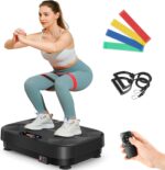 Dripex Vibration Plate Exercise Machine, Power Vibrating Plate for Lymphatic Drainage Weight Loss, Whole Body Workout Vibration Plates Fitness Platform, Fat Burner Shake Plate Equipment for Women Men - Image 2