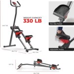 Sunny Health & Fitness Stair Stepper w/Handlebar, Extended Step Range Climber Machine for Legs, Core and Glute Workouts, Connection with Free SunnyFit® App - Image 8