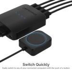 SABRENT USB 2.0 Sharing Switch up to 4 Computers and Peripherals LED Device Indicators (USB-USS4) Black - Image 5