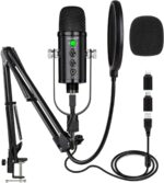 USB Condenser Microphone for PC Gaming, Podcast, ASMR & Recording - Cardioid Studio Mic for Phone, Laptop, PS4 & USB-C Devices - Image 2