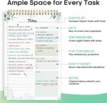 To Do List Pad - To Do List Notebook for Work with 52 Sheets, Undated Daily Planner Perfect for Daily Tasks and Goal Setting, To Do List Notepad Suitable for Office, Home and School-Nature - Image 3