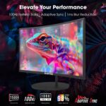 Sceptre Curved 27" FHD 1080p 75Hz LED Monitor HDMI VGA Build-In Speakers, EDGE-LESS Metal Black 2019 (C275W-1920RN) - Image 4