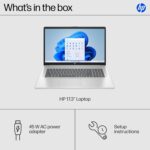 HP 17.3 inch Laptop, HD+ Display, AMD Ryzen 5 7520U, 16 GB RAM, 512 GB SSD, AMD Radeon Graphics, Windows 11 Home, Natural Silver, 17-cp2199nr - Image 10