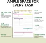 To Do List Notepad Undated, Daily To Do List Notebook (8.5"x 11") Spiral Daily Task Hourly Schedule Planning Pad with Checklist Suitable for Office, Home and School 104 Pages - Image 4