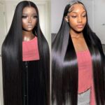 30 Inch 13x6 Lace Front Wigs Human Hair 200 Density Straight HD Lace Front Wigs Pre Plucked Straight Glueless Human Hair 13x6 HD Frontal Human Hair Wig for Women - Image 2