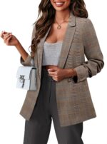 CRAZY GRID Women Business Casual Blazer Jacket Fashion with Lined Work Professional Suit Jacket - Image 3