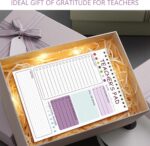 Teacher To Do List Notepad, 8.3x5.8 Inch Teacher Notepad, Spiral Checklist Notebook for Class Schedules, Daily Planner, School Tasks and Goal Setting (Purple) - Image 7