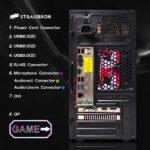 STGAubron Gaming PC Computer Desktop, Radeon RX 560 4G, Intel 10th Gen G5905 3.5G, 16G DDR4, 512G SSD, 600M WiFi, BT 5.0, RGB Fan x2, Windows 11 Home - Image 6