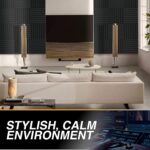 52 Pack Acoustic Panels 1 X 12 X 12 Inches - Acoustic Foam - High Density- Soundproof Studio Wedges - Charcoal - Image 6